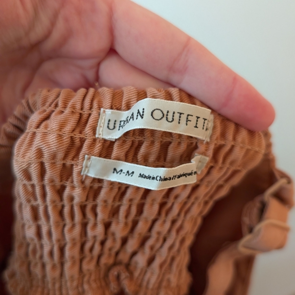Urban Outfitters Dusty Rose Jumper/Overall Dress with Buttons - Picture 6 of 7
